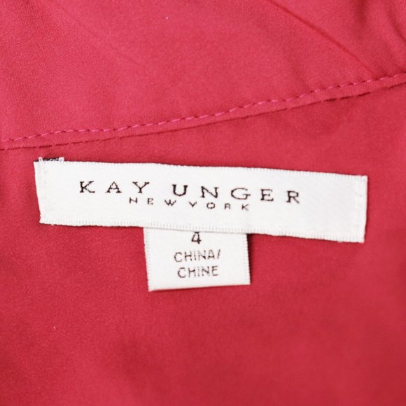 NEW Kay Unger Floral Lace Mock Neck Fit Flare Gown - Picture 5 of 8